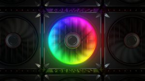 heat management computer cooler brightly lit